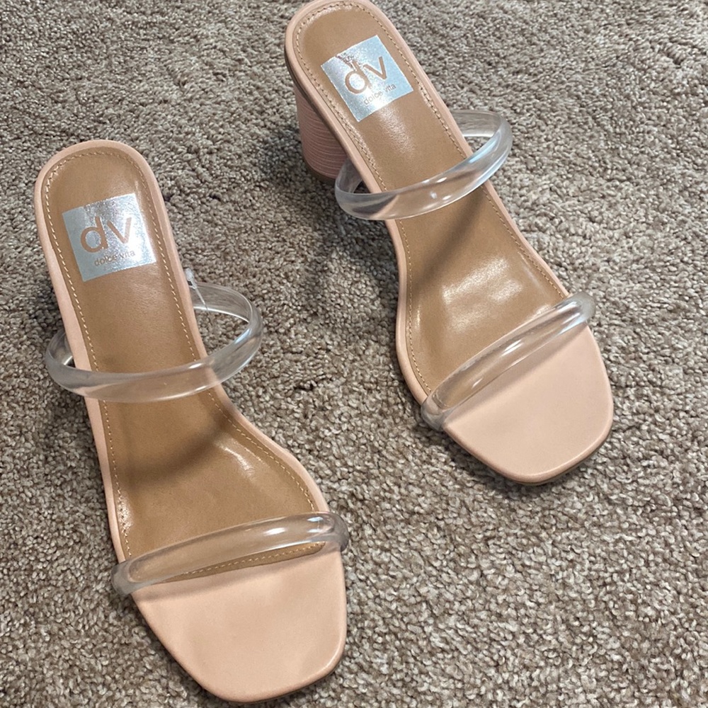 Dolce Vita clear strap sandals